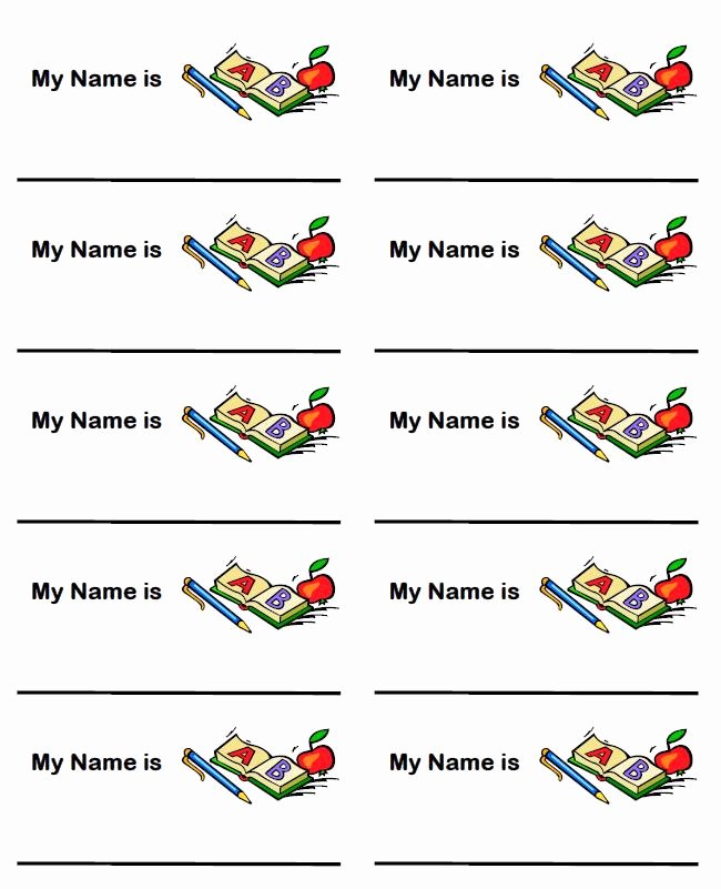 Free Printable Name Tags for Preschoolers Lovely Printable Labels &amp; Name Tags
