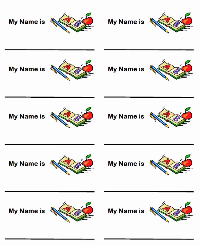 Free Printable Name Tags for Preschoolers Lovely Printable Labels &amp; Name Tags