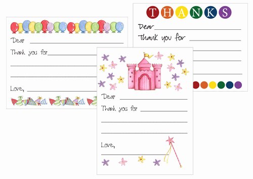 Free Printable Note Card Template Awesome Printable Thank You Card Templates for Kids