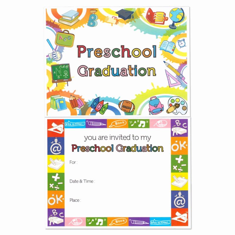 Free Printable Preschool Graduation Program Templates Inspirational Preschool Graduation Announcement