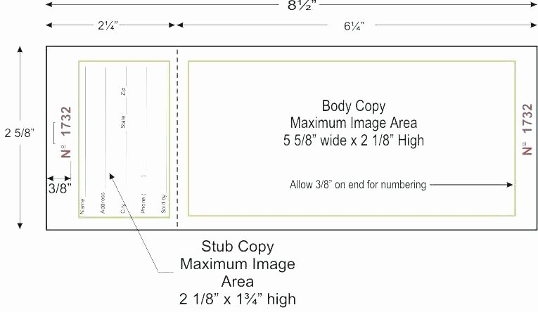 Free Printable Raffle Tickets with Stubs Awesome Raffle Stub Template – Berckman Templates