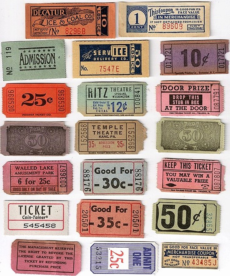 Free Printable Raffle Tickets with Stubs Inspirational 17 Best Images About Main St Vintage Cinema On Pinterest