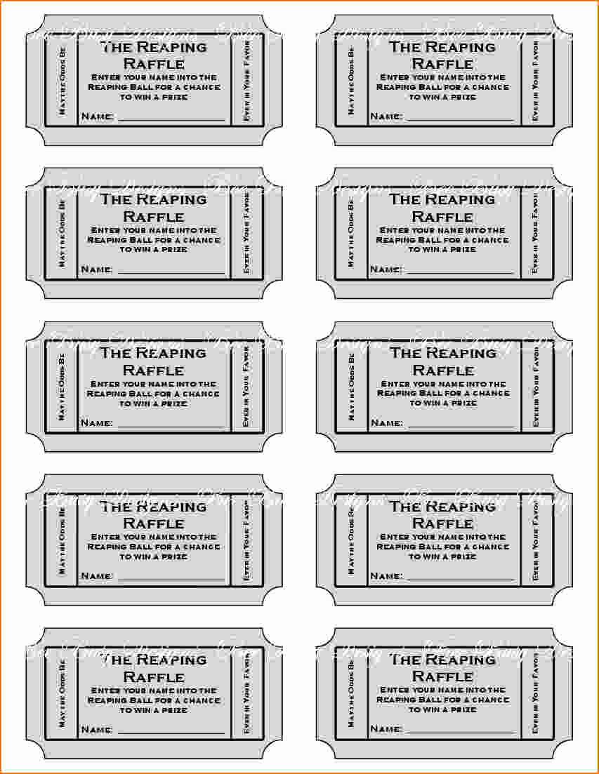 Free Printable Raffle Tickets with Stubs Unique Free Printable Raffle Tickets with Stubs Free Download