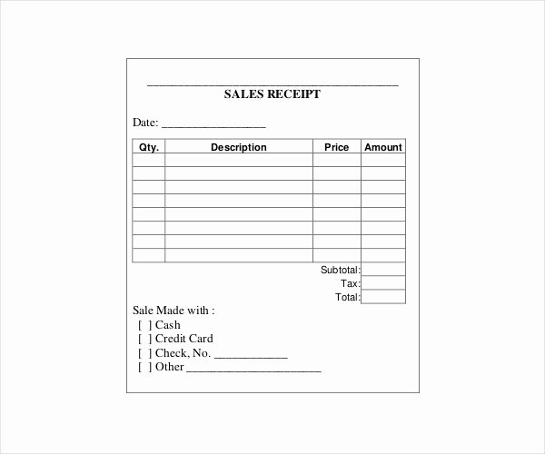 Free Printable Sales Receipt Awesome 21 Free Business Receipt Templates Pdf Word