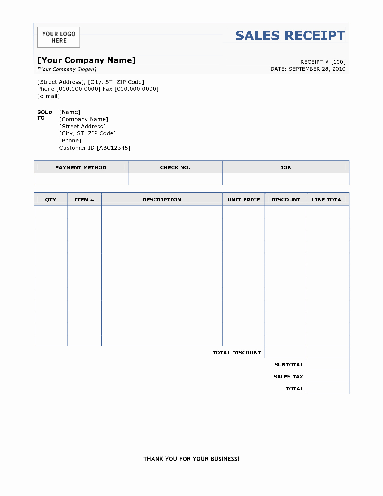 Free Printable Sales Receipt Elegant 6 Free Sales Receipt Templates Excel Pdf formats