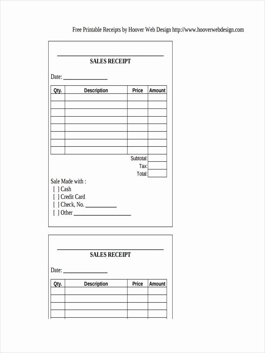 Free Printable Sales Receipt Luxury 26 Free Receipt Examples &amp; Samples