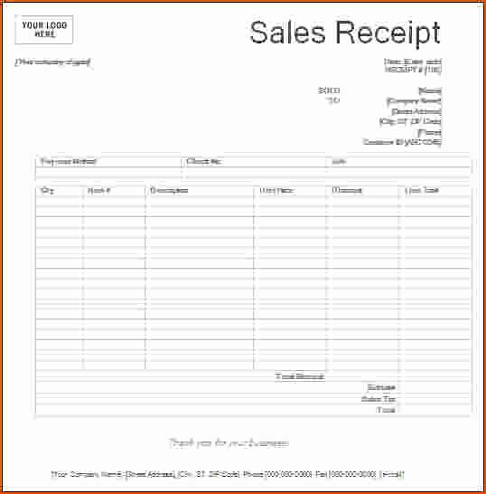 Free Printable Sales Receipt New 8 Printable Receipts Bookletemplate