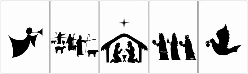 Free Printable Silhouette Of Nativity Scene Beautiful Free Printable Nativity Banner Un Mon Designs