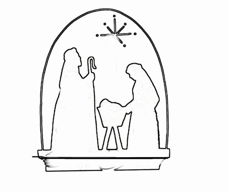 Free Printable Silhouette Of Nativity Scene Fresh Free Printable Nativity Scene Patterns