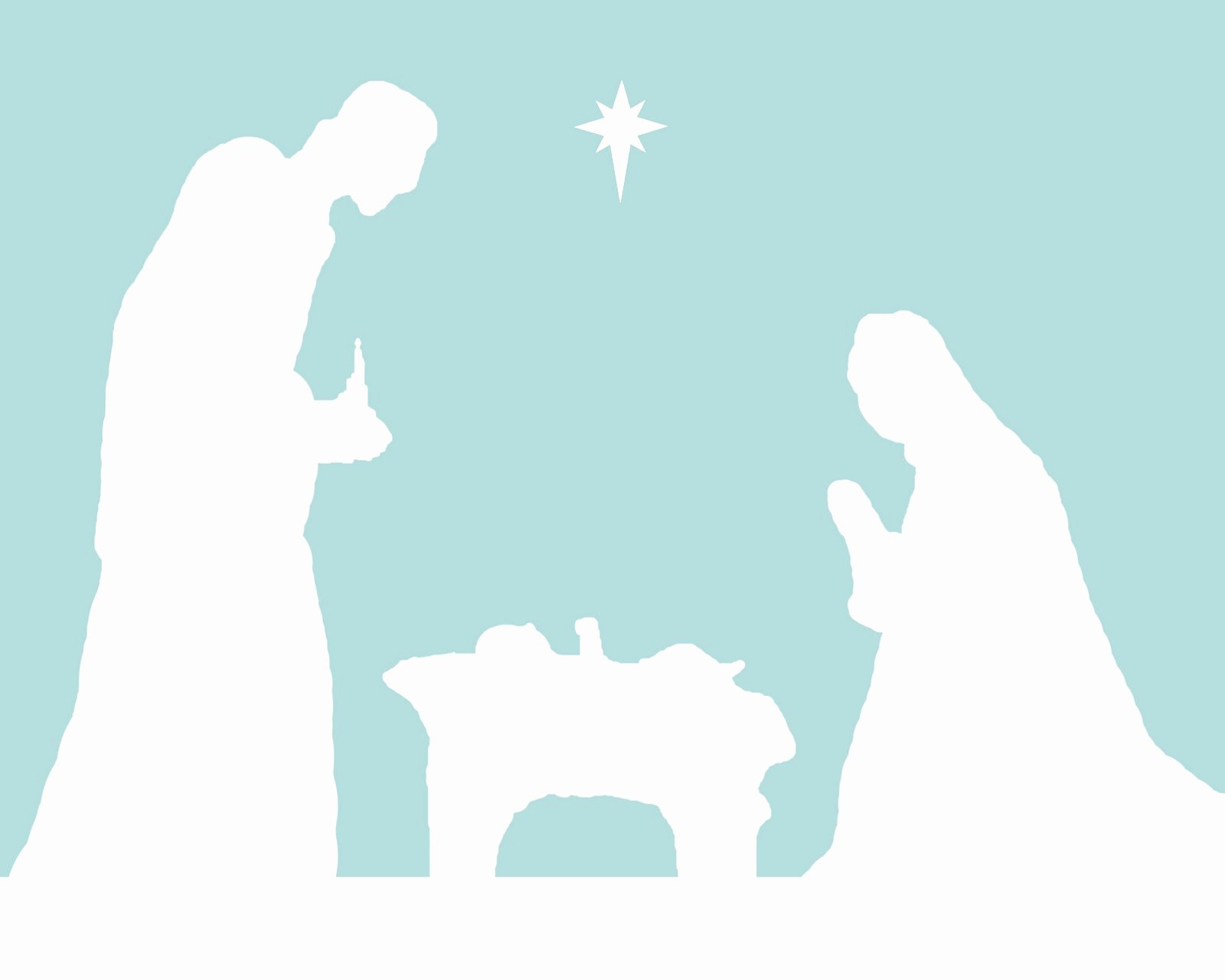 Free Printable Silhouette Of Nativity Scene New Peace In the Pandemonium December 2010