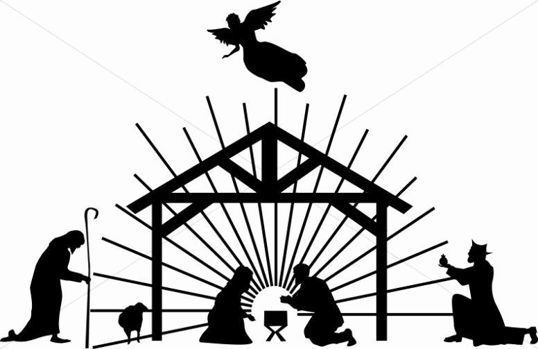 Free Printable Silhouette Of Nativity Scene Unique Nativity Silhouette Clipart