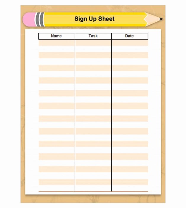 Free Printable Snack Sign Up Sheet Unique 15 Best Images About Sign Ups On Pinterest