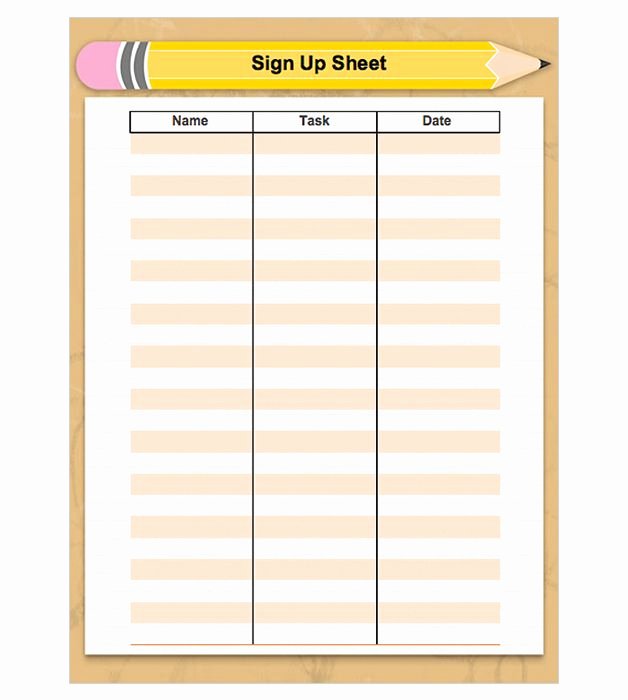 Free Printable Snack Sign Up Sheet Unique 15 Best Images About Sign Ups On Pinterest