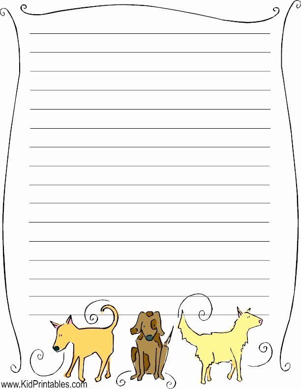 Free Printable Stationery Pdf Fresh Kid Printables Printable Dog Stationery