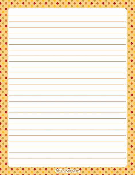 Free Printable Stationery Pdf Fresh Printable Fall Polka Dot Stationery and Writing Paper