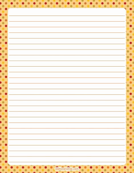 Free Printable Stationery Pdf Fresh Printable Fall Polka Dot Stationery and Writing Paper