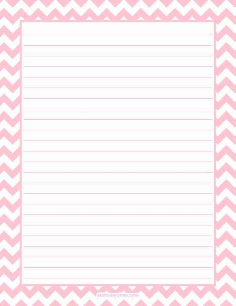 Free Printable Stationery Pdf Fresh Printable Pink Chevron Stationery