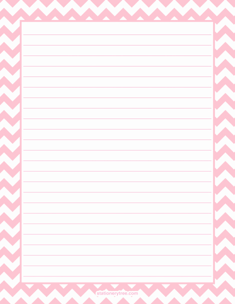 Free Printable Stationery Pdf Fresh Printable Pink Chevron Stationery