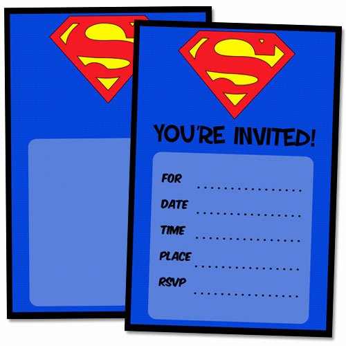 Free Printable Superman Template Elegant Free Printable Superman Birthday Invitations — Printable