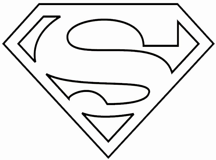 Free Printable Superman Template Elegant Superman Clipart Coloring Sheet Pencil and In Color