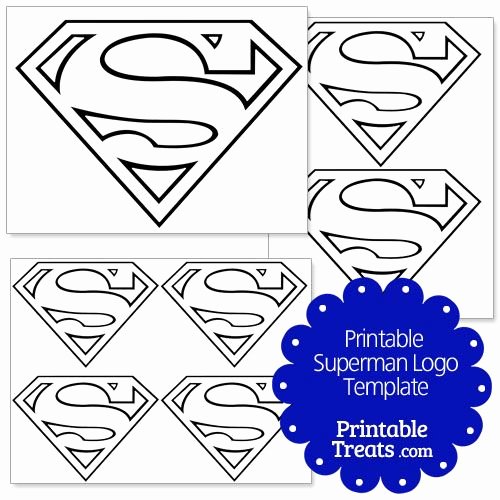 Free Printable Superman Template Luxury Printable Superman Logo Template From Printabletreats