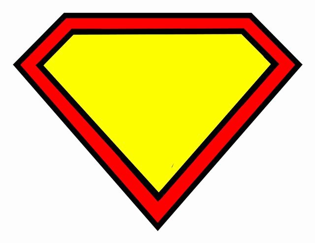 Free Printable Superman Template New Superman Logo Blank Superman Logo S