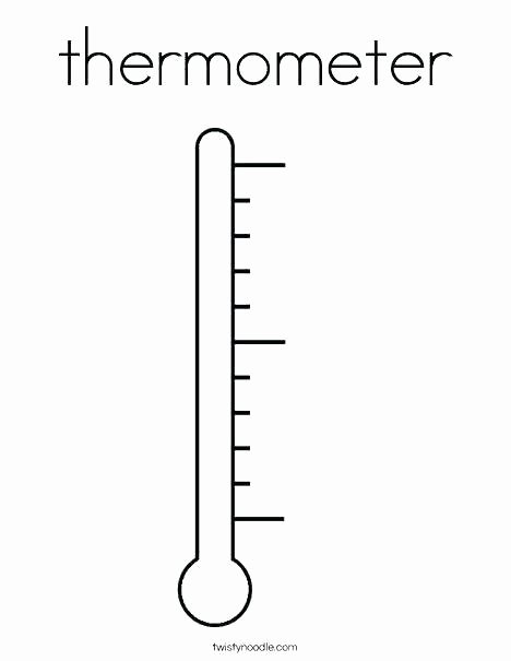 Free Printable thermometer Goal Chart Elegant Printable Weather thermometer