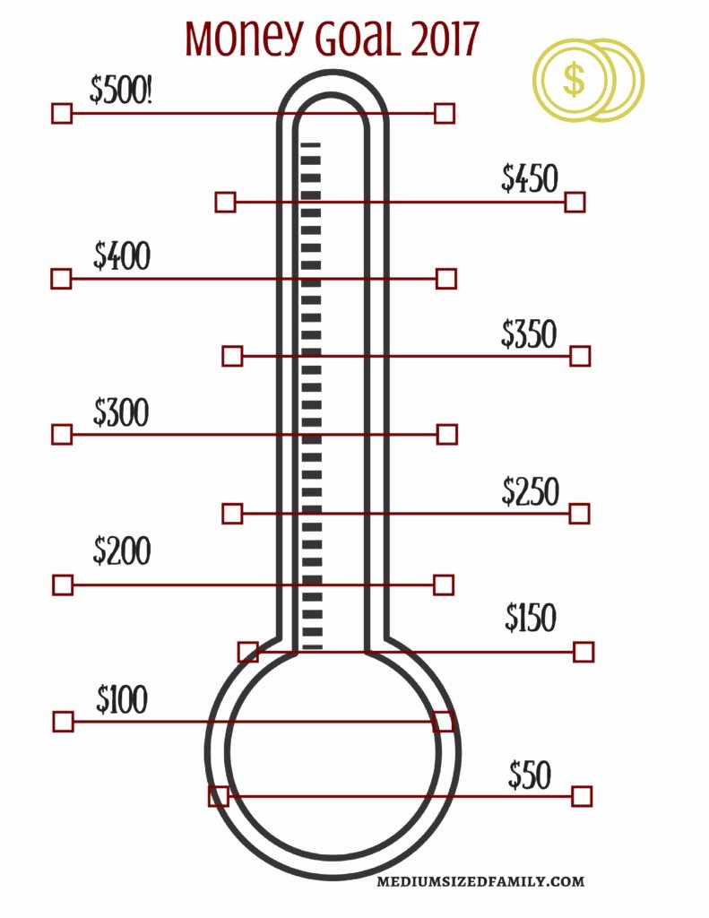 Free Printable thermometer Goal Chart New A Free Printable thermometer Chart to Help Reach Your