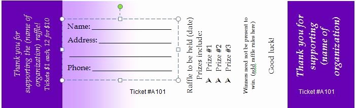 Free Printable Ticket Stub Template Best Of 41 Free Editable Raffle &amp; Movie Ticket Templates Free