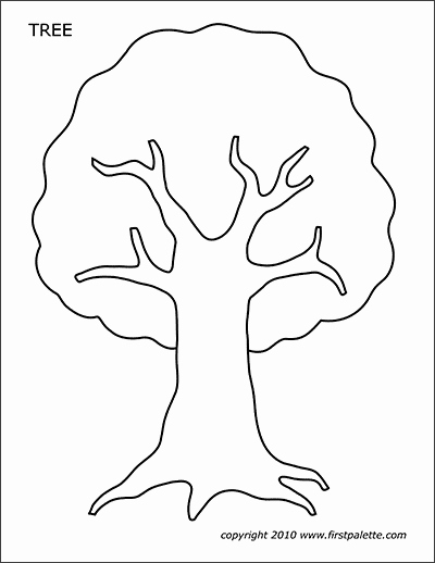 Free Printable Tree Template Elegant Tree Templates
