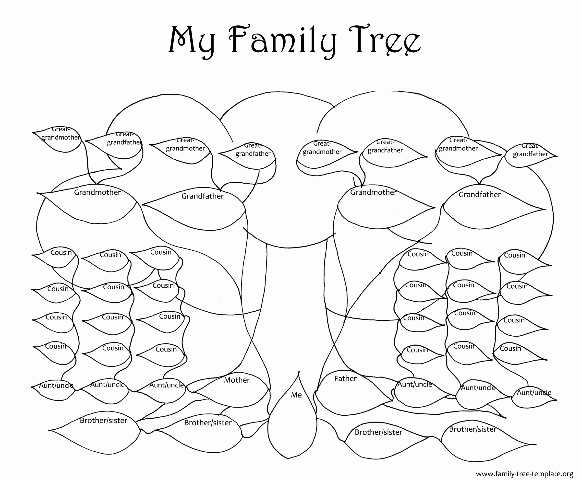 Free Printable Tree Template New Family Tree Template Resources