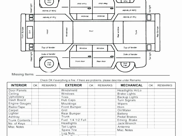 Free Printable Vehicle Condition Report Template Fresh Vehicle Condition Report Template – Brayzen
