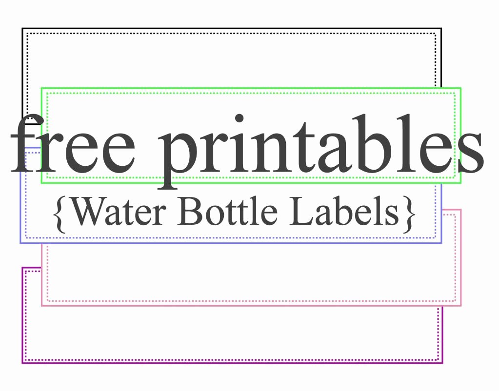 Free Printable Water Bottle Labels for Baby Shower Beautiful Water Bottle Labels Free Printables