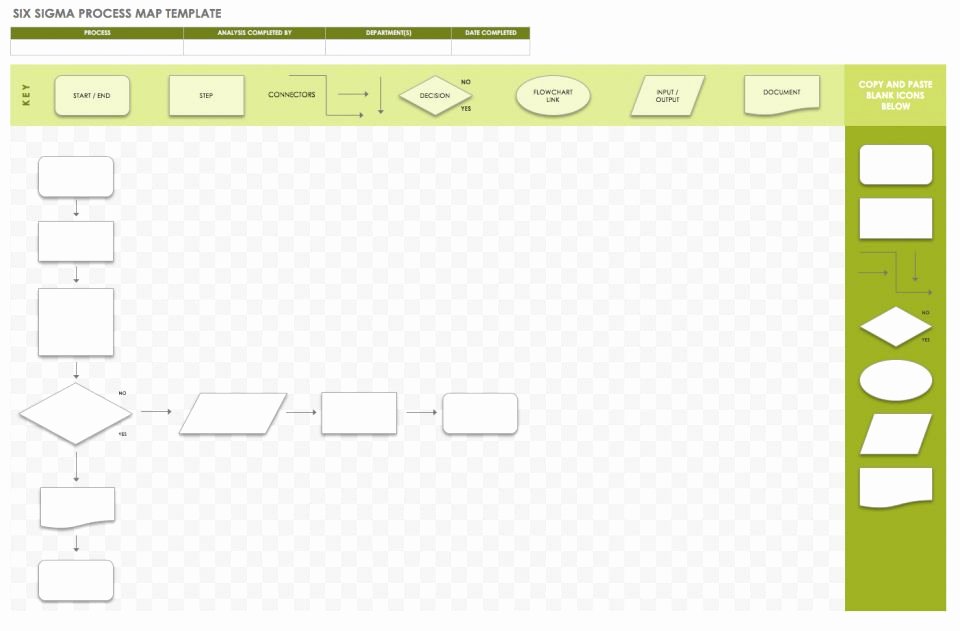 Free Process Map Template Unique Free Lean Six Sigma Templates