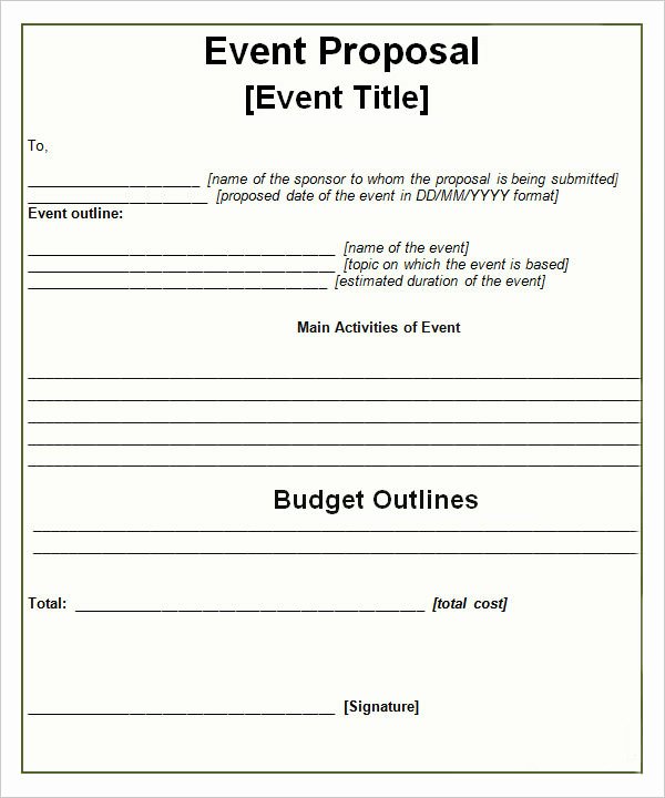 Free Proposal Templates for Word New 30 Sample event Proposal Templates Psd Pdf Word