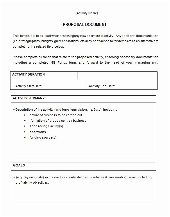 Free Proposal Templates for Word Unique 32 Business Proposal Templates Doc Pdf