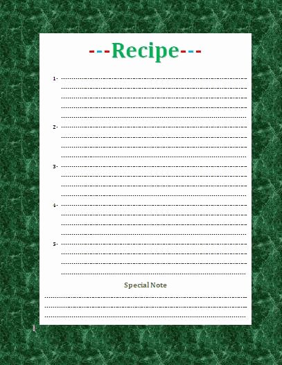 Free Recipe Templates for Microsoft Word Awesome Recipe Card Template for Word Beepmunk