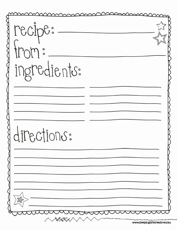 Free Recipe Templates for Microsoft Word Unique Class Recipe Book Template Google Search