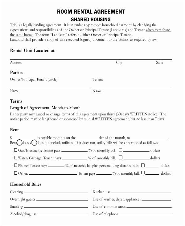 Free Roommate Agreement Template Best Of Roommate Lease Agreement Pdf