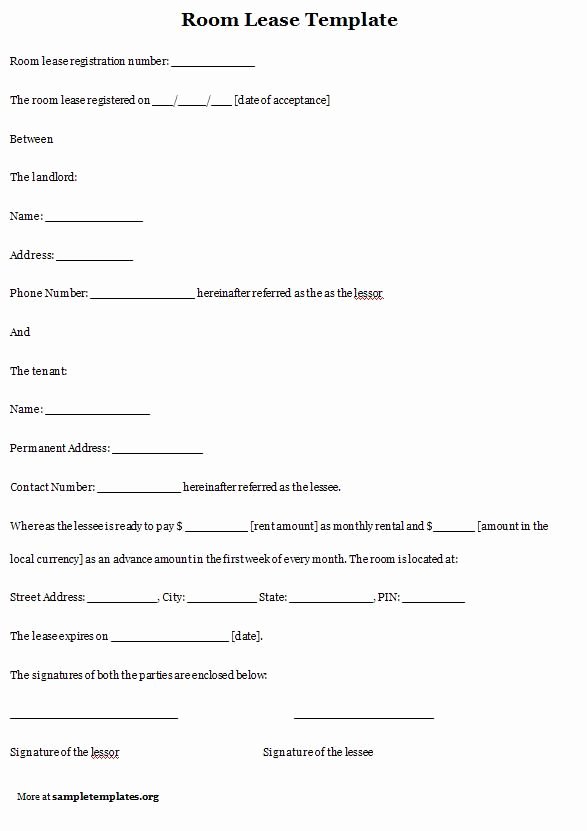 Free Roommate Agreement Template Unique Printable Sample Room Rental Agreement Template form