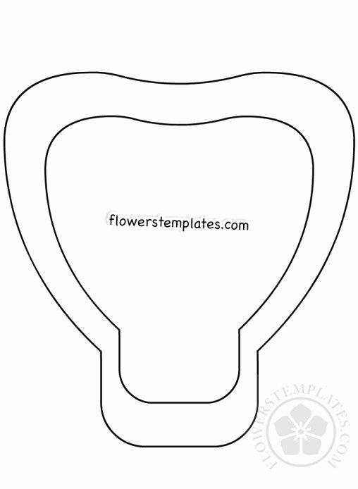 Free Rose Paper Flower Template Awesome Flower Petal