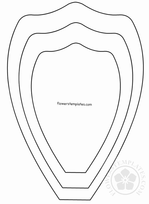 Free Rose Paper Flower Template Awesome Flower Petal