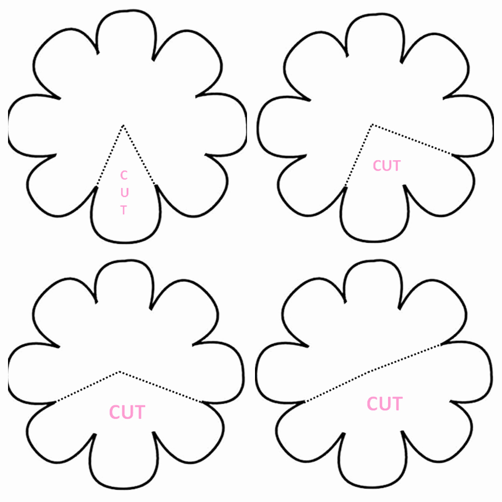 Free Rose Paper Flower Template Elegant Made In Craftadise