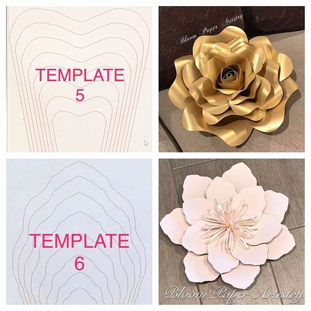 Free Rose Paper Flower Template Lovely 1009 Best Paper Flowers Images On Pinterest