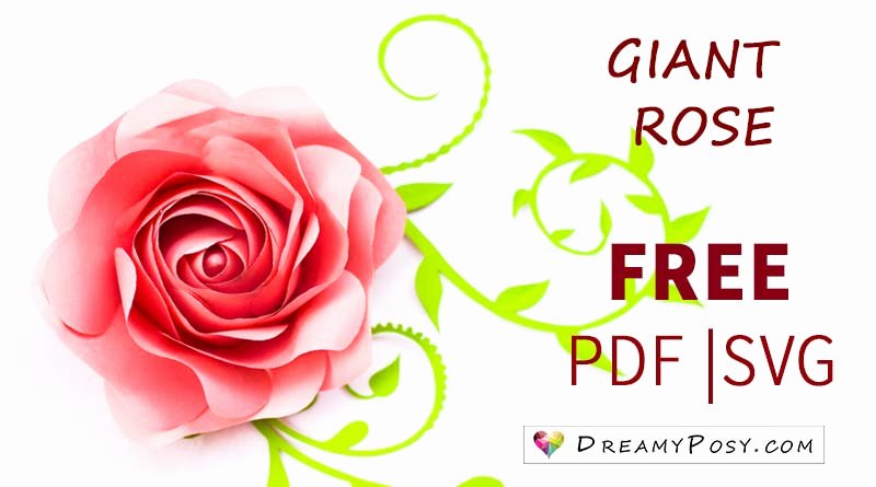 Free Rose Paper Flower Template Luxury Free Template and Full Tutorial to Make Giant Rose for