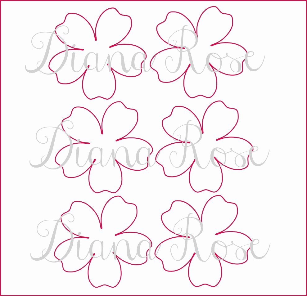 Free Rose Paper Flower Template Luxury Printable Paper Rose Templates Diy Paper Flowers Printable