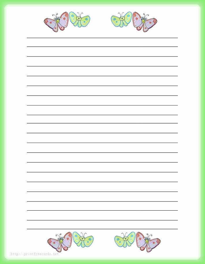 Free Stationery Paper Templates Awesome Primary Writing Paper