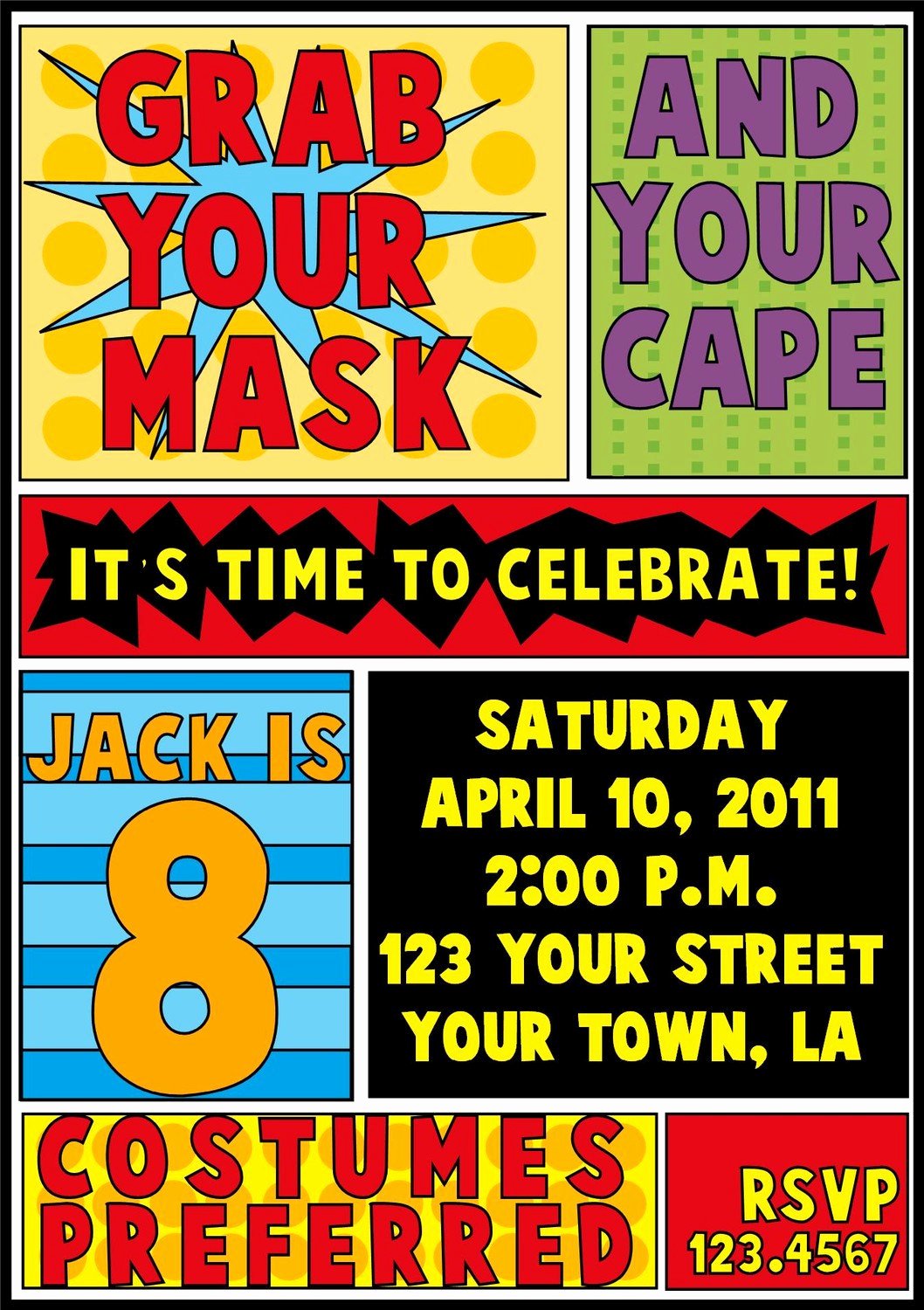 Free Superhero Invitation Templates Elegant Superhero Birthday Invitation by Letspartynola On Etsy