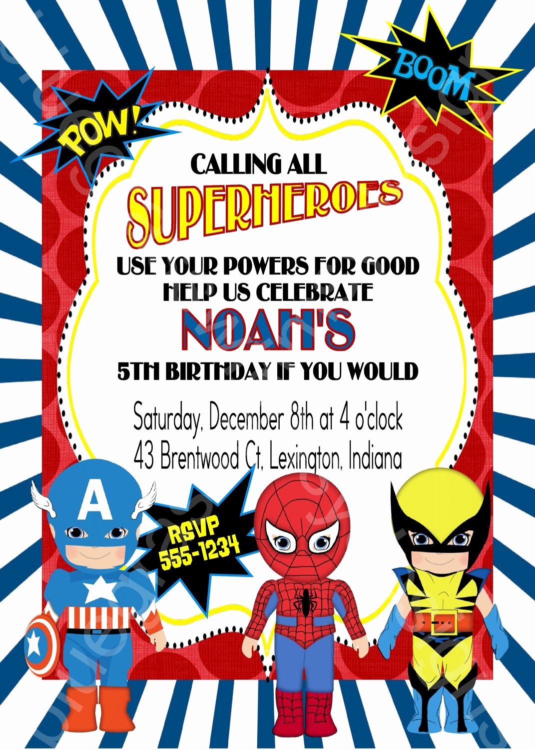 Free Superhero Invitation Templates Lovely Calling All Superheroes Birthday Party Invitation Boy or