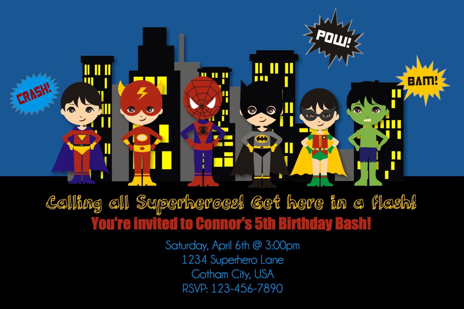 Free Superhero Invitation Templates Lovely Free Printable Superhero Birthday Invitations – Bagvania